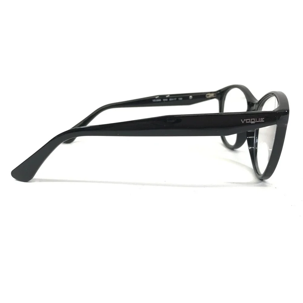 Vogue Eyeglasses Frames VO2988 W44 Black Round Cat Eye Full Rim 53-17-135